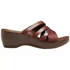 Eastland Poppy Slide Sandals - Womens Mahogany