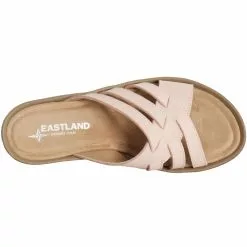 Eastland Poppy Slide Sandals - Womens Peach -Rogan‘s Shoes shop EA 3860 79M PEA3