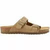 Eastland Womens Cambridge 2 Strap Sandals Khaki Suede