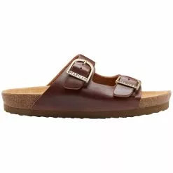 Eastland Womens Cambridge 2 Strap Sandals Walnut