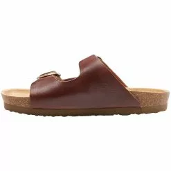 Eastland Womens Cambridge 2 Strap Sandals Walnut -Rogan‘s Shoes shop EA 3865 79M WAL3