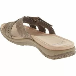 Earth Origins Savoy Shantel Womens Slide Sandals Brown -Rogan‘s Shoes shop EO 207025W BRN3