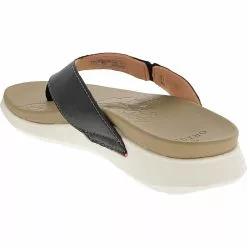 Earth Origins Dania Flip Flops Womens Sandals Black -Rogan‘s Shoes shop EO 7255843 BLK3