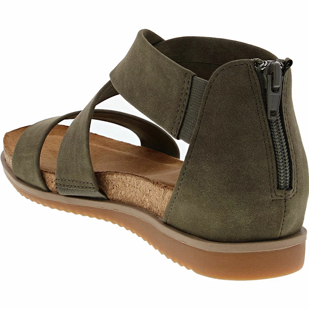 Eurosoft Landry II Wedge Womens Sandals Olive 3 Eurosoft Landry II Wedge Womens Sandals Olive - Image 3