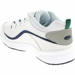Easy Spirit Romy Walking Shoes - Womens White Navy Green -Rogan‘s Shoes shop EZ ROMY WHT3