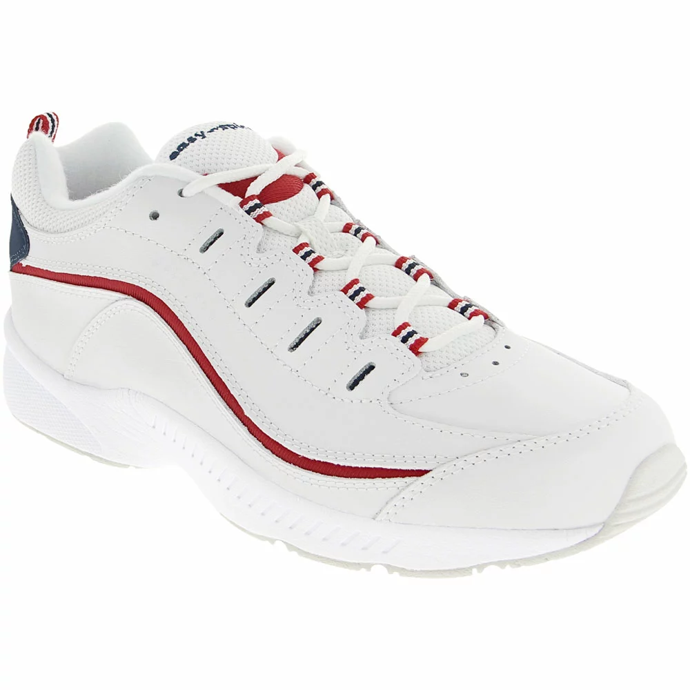 Easy Spirit Romy Walking Shoes - Womens White Red 2 Easy Spirit Romy Walking Shoes - Womens White Red - Image 2