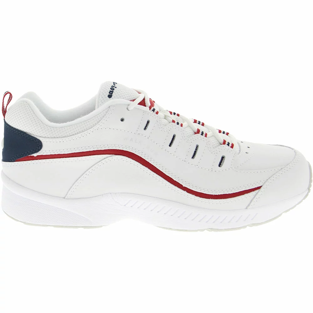 Easy Spirit Romy Walking Shoes - Womens White Red 1 Easy Spirit Romy Walking Shoes - Womens White Red