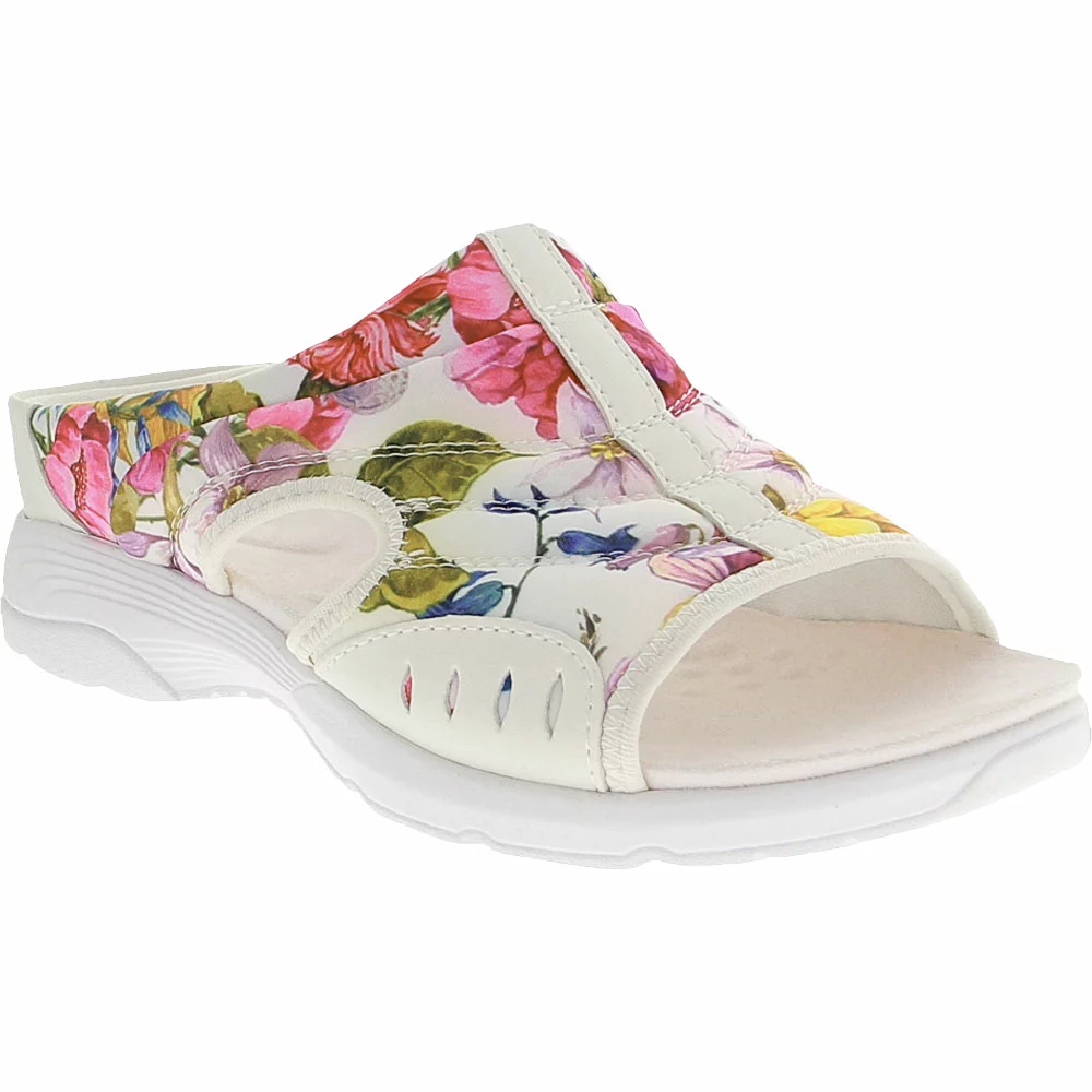 Easy Spirit Traciee Slide Sandals - Womens White Multi 2 Easy Spirit Traciee Slide Sandals - Womens White Multi - Image 2