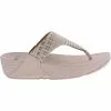 FitFlop Lulu Art Denim Flip Flops - Womens Lilac
