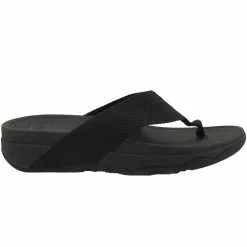 FitFlop Surfa Webbing Flip Flops - Womens Black