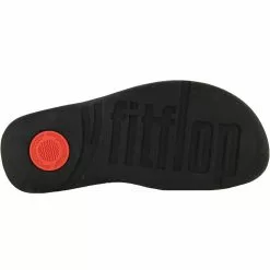 FitFlop Surfa Webbing Flip Flops - Womens Black -Rogan‘s Shoes shop FF H84 001 BLK4