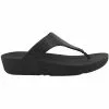 FitFlop Lulu Leather Post Flip Flop - Womens Black