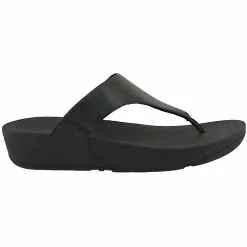 FitFlop Lulu Leather Post Flip Flop - Womens Black
