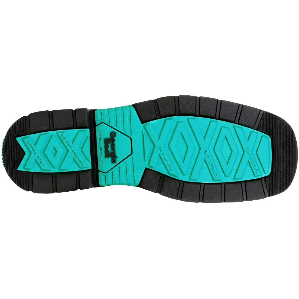 Georgia Boot Gb00395 Non-Safety Toe Work Boots - Womens Brown Turquoise 4 Georgia Boot Gb00395 Non-Safety Toe Work Boots - Womens Brown Turquoise - Image 4