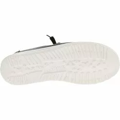 Hey Dude Wendy Chambray Slip On Casual Shoes - Womens Black -Rogan‘s Shoes shop HD 21410522 BLK4