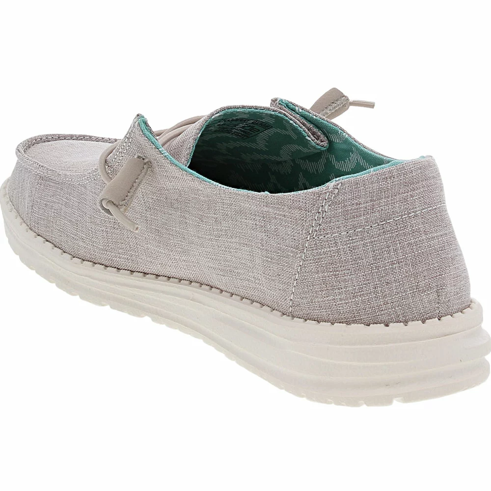 Hey Dude Wendy Chambray Slip On Casual Shoes - Womens Tan 3 Hey Dude Wendy Chambray Slip On Casual Shoes - Womens Tan - Image 3