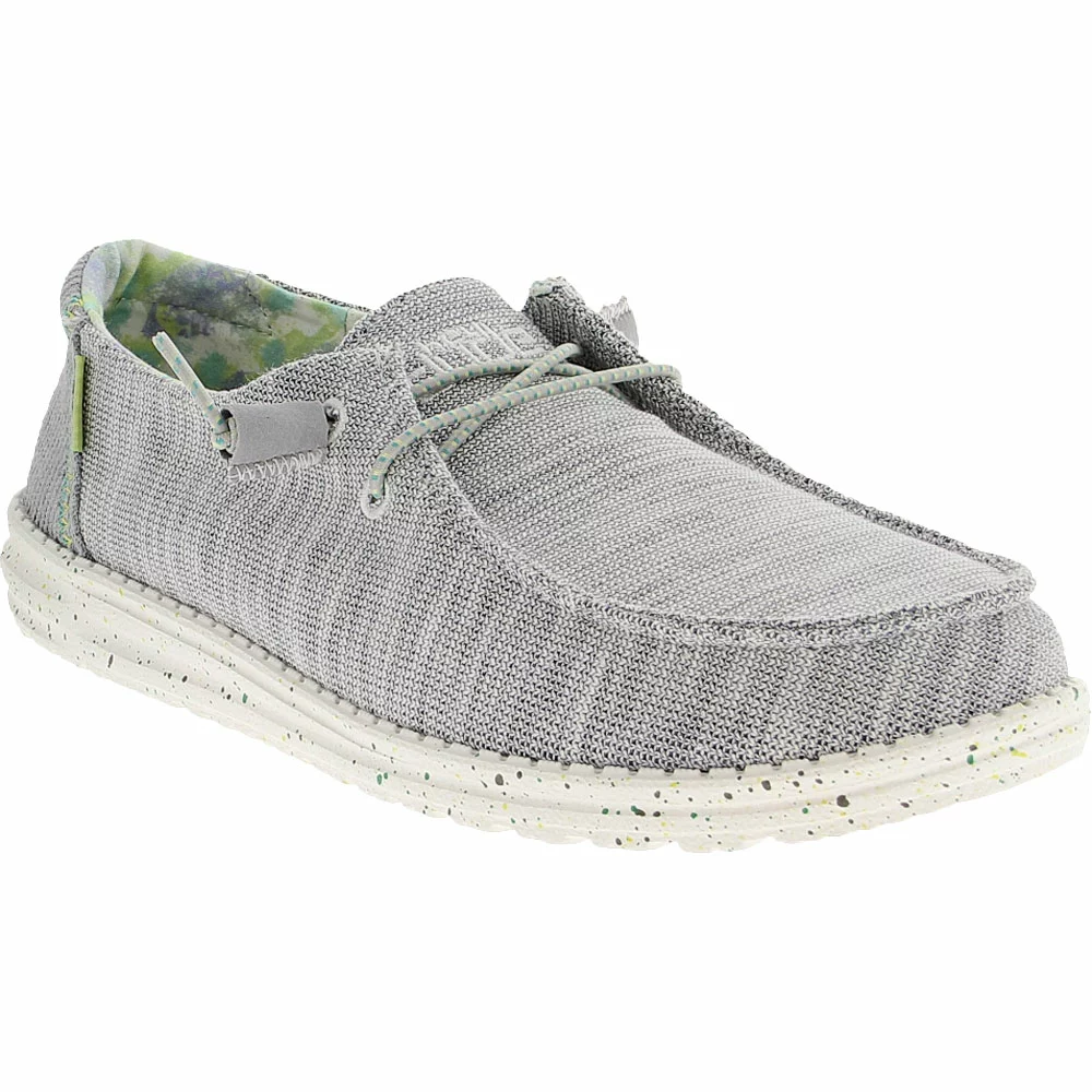 Hey Dude Wendy Stretch Slip On Casual Shoes - Womens Grey 2 Hey Dude Wendy Stretch Slip On Casual Shoes - Womens Grey - Image 2