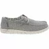 Hey Dude Wendy Linen Slip On Casual Shoes - Womens Iron Speck