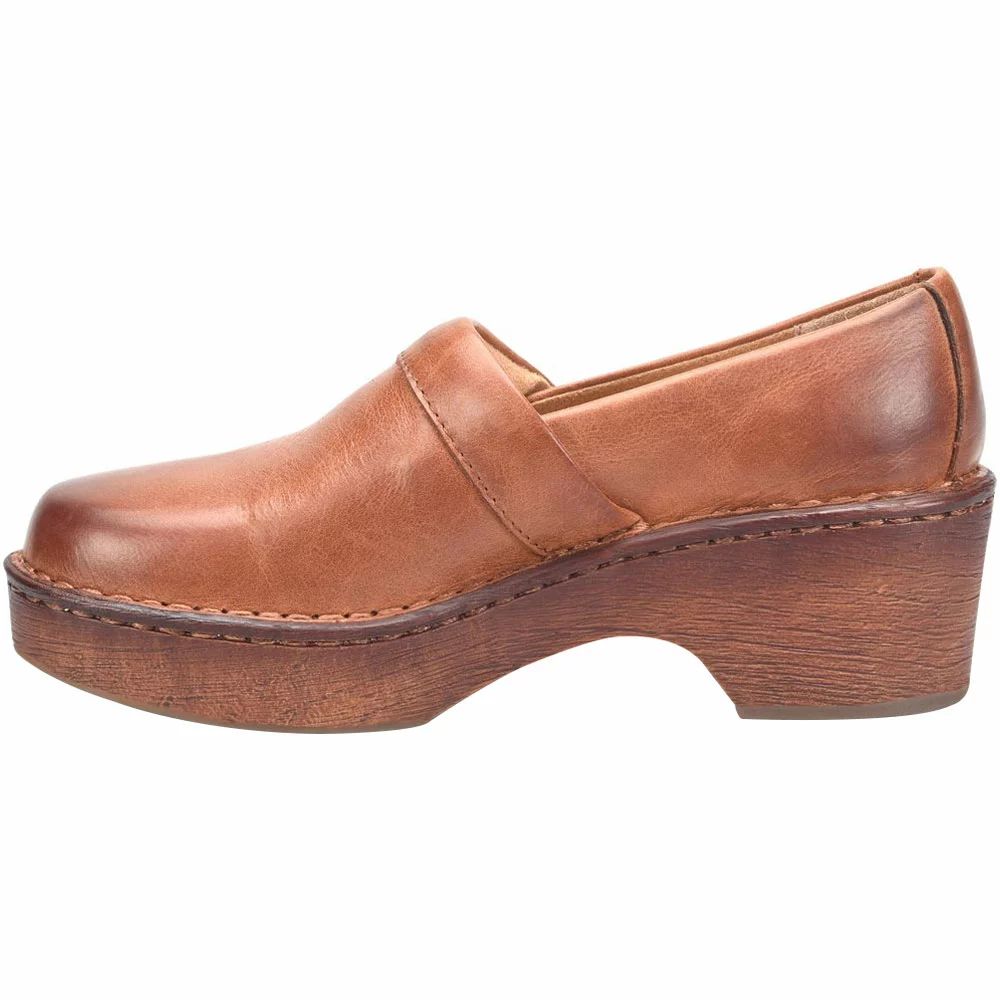 Born Freya Clog Womens Slip On Casual Shoes Brown 3 Born Freya Clog Womens Slip On Casual Shoes Brown - Image 3