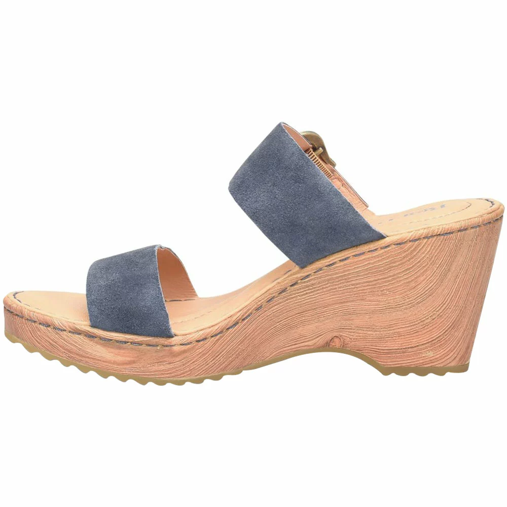 Born Emily Sandals - Womens Light Jeans Distressed Blue 3 Born Emily Sandals - Womens Light Jeans Distressed Blue - Image 3