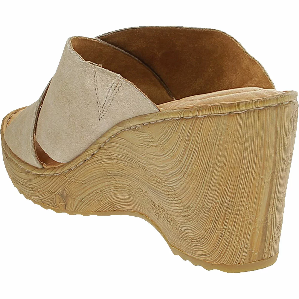 Born Nora Sandals - Womens Cream Visone Suede 3 Born Nora Sandals - Womens Cream Visone Suede - Image 3