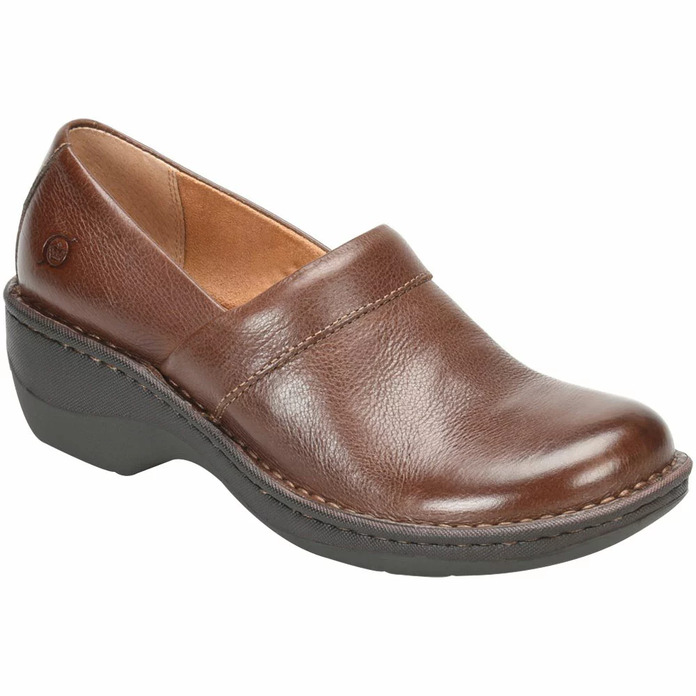Born Toby Duo Slip On Casual Shoes - Womens Chocolate 2 Born Toby Duo Slip On Casual Shoes - Womens Chocolate - Image 2