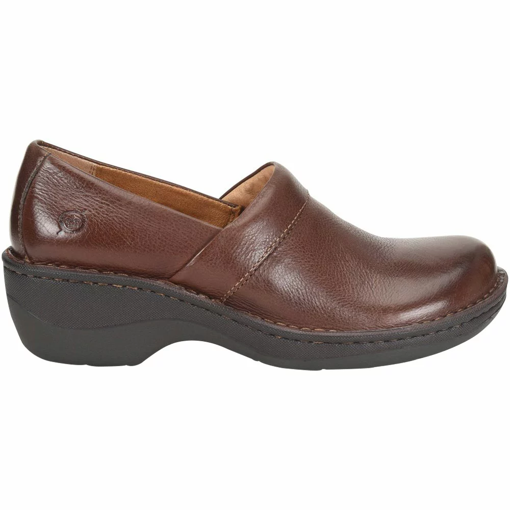 Born Toby Duo Slip On Casual Shoes - Womens Chocolate 1 Born Toby Duo Slip On Casual Shoes - Womens Chocolate