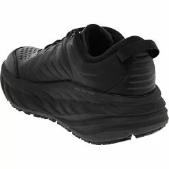 Hoka One One Bondi Slip Resistant Walking Shoes - Womens Black -Rogan‘s Shoes shop HK 1129351 BLK3