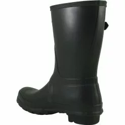 Hunter Original Short Rain Boots - Womens Black -Rogan‘s Shoes shop HN 1000SRMA BLK3