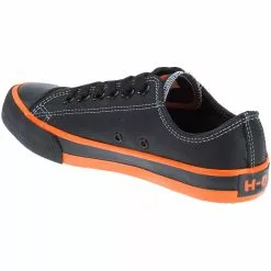 Harley Davidson Boots Harley Davidson Zia Leather Shoes - Womens Black Orange Leather -Rogan‘s Shoes shop HR 83816 BKO3