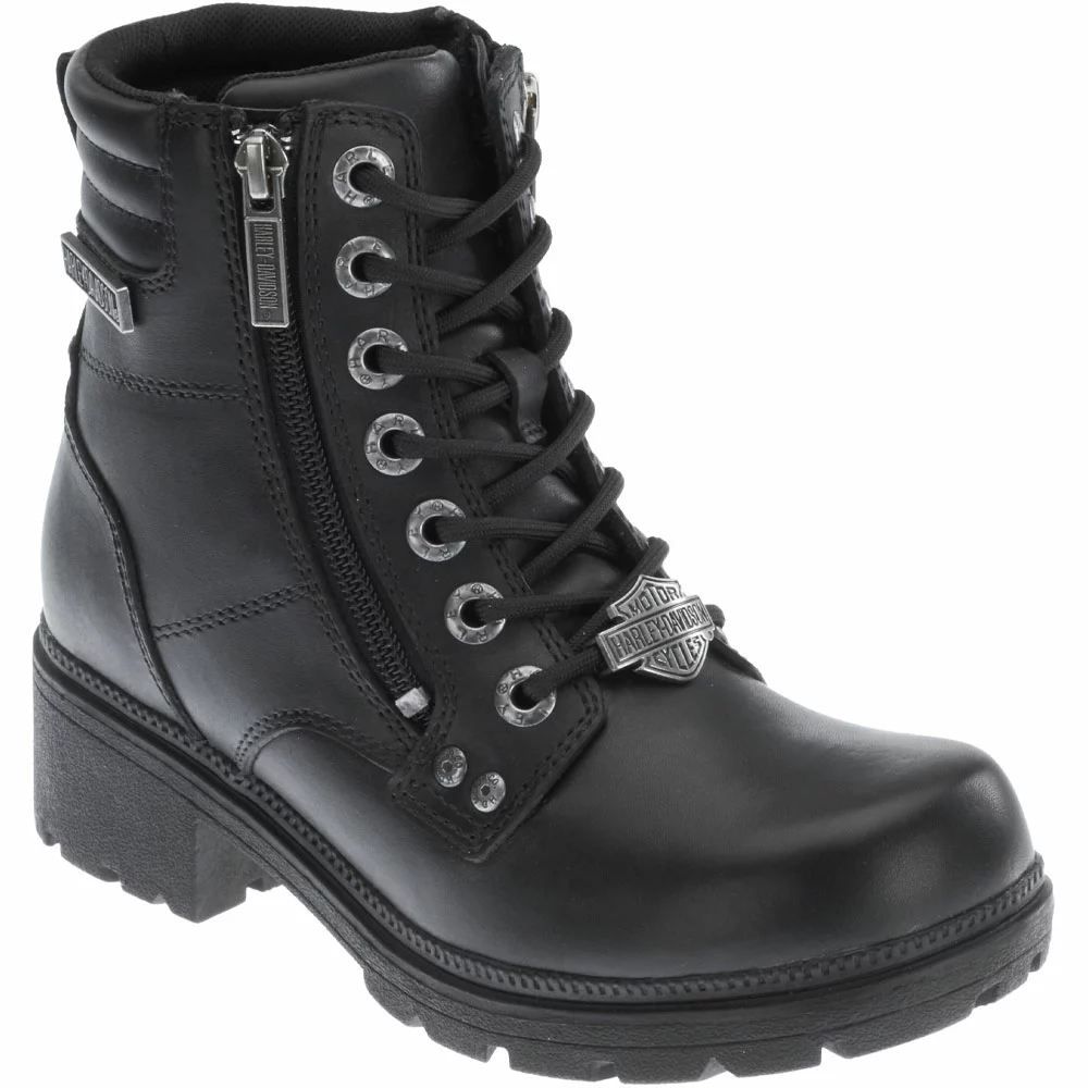 Harley Davidson Boots Harley Davidson Inman Mills Non-Safety Toe Work Boots - Womens Black 2 Harley Davidson Boots Harley Davidson Inman Mills Non-Safety Toe Work Boots - Womens Black - Image 2