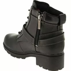 Harley Davidson Boots Harley Davidson Tegan Motorcycle Boots Black -Rogan‘s Shoes shop HR 84424 BLK3