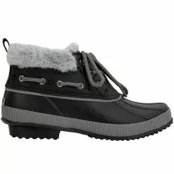 JBU Maria Waterproof Womens Duck Boots Black