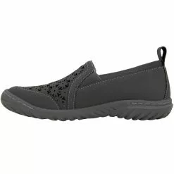 JBU Bellflower Slip On Casual Shoes - Womens Charcoal -Rogan‘s Shoes shop JB B2BEL50 CHA3
