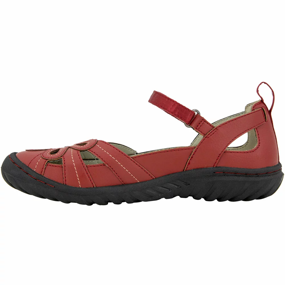 JBU Magnolia Mary Jane Casual Shoes - Womens Red 3 JBU Magnolia Mary Jane Casual Shoes - Womens Red - Image 3