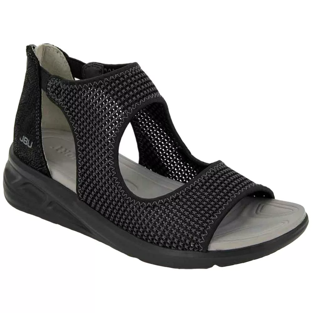 JBU Margot Sandals - Womens Black Snake 2 JBU Margot Sandals - Womens Black Snake - Image 2