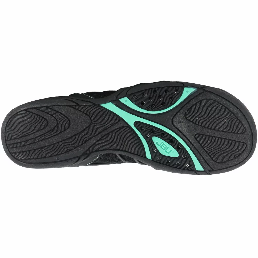 JBU Storm Water Ready Water Sandals - Womens Black Teal 4 JBU Storm Water Ready Water Sandals - Womens Black Teal - Image 4