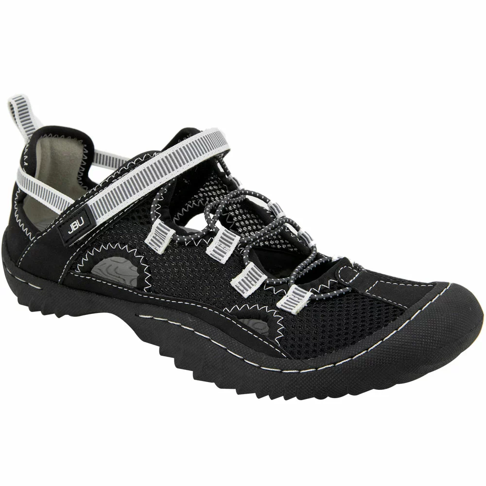 JBU Tahoe Mj Water Ready Outdoor Sandals - Womens Black White 2 JBU Tahoe Mj Water Ready Outdoor Sandals - Womens Black White - Image 2