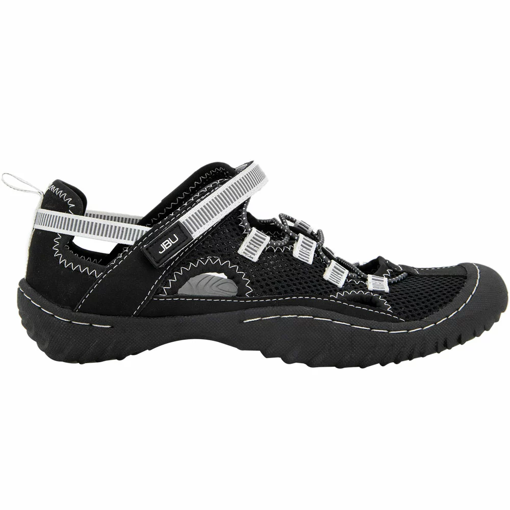 JBU Tahoe Mj Water Ready Outdoor Sandals - Womens Black White 1 JBU Tahoe Mj Water Ready Outdoor Sandals - Womens Black White