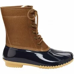 JBU Maplewood Womens Waterproof Duck Boots Navy Tan