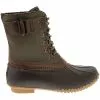JBU Calgary Weather Ready Rubber Boots - Womens Army Green Brown