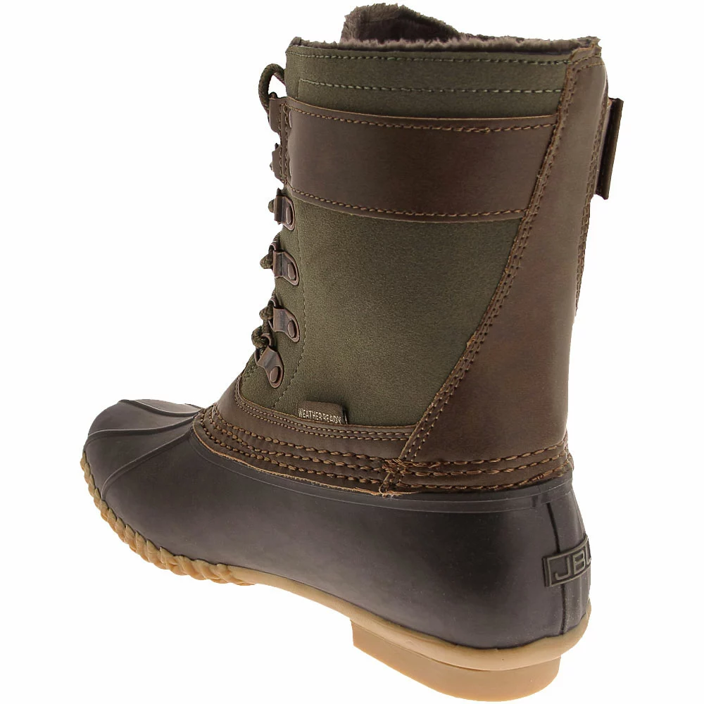 JBU Calgary Weather Ready Rubber Boots - Womens Army Green Brown 3 JBU Calgary Weather Ready Rubber Boots - Womens Army Green Brown - Image 3