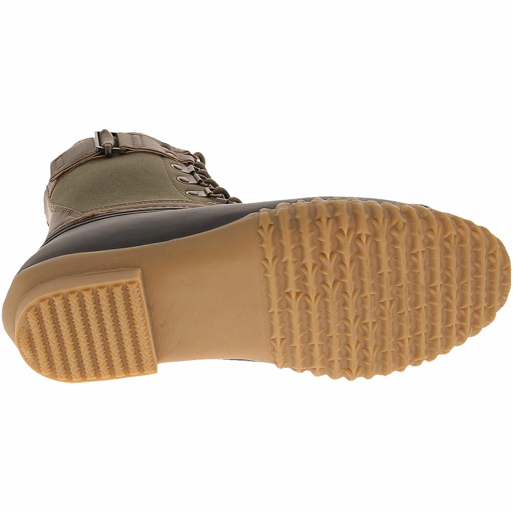 JBU Calgary Weather Ready Rubber Boots - Womens Army Green Brown 4 JBU Calgary Weather Ready Rubber Boots - Womens Army Green Brown - Image 4