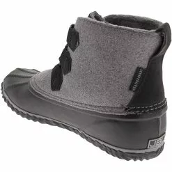 JBU Nala Weather Ready Rubber Boots - Womens Black Grey Felt 6 JBU Nala Weather Ready Rubber Boots - Womens Black Grey Felt -Rogan‘s Shoes shop JB JB19NLA BLK3