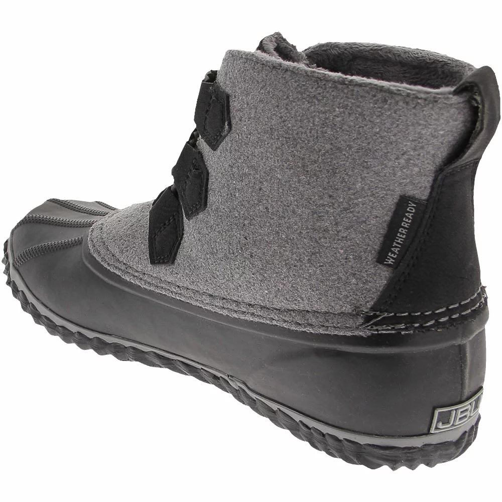 JBU Nala Weather Ready Rubber Boots - Womens Black Grey Felt 3 JBU Nala Weather Ready Rubber Boots - Womens Black Grey Felt - Image 3