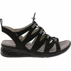 J Sport Prism Sandals - Womens Black White