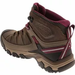KEEN Targhee 3 Mid Waterproof Womens Hiking Boots Weiss Boysenberry -Rogan‘s Shoes shop KE 1018178 BRN3