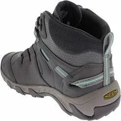 KEEN Steens Mid Wp Hiking Boots - Womens Steel Grey Ocean Wave -Rogan‘s Shoes shop KE 1022332 GRY3