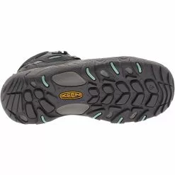 KEEN Steens Mid Wp Hiking Boots - Womens Steel Grey Ocean Wave -Rogan‘s Shoes shop KE 1022332 GRY4