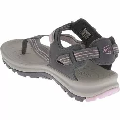 KEEN Terradora 2 Toe Outdoor Sandals - Womens Dark Grey Dawn Pink -Rogan‘s Shoes shop KE 1022443 GRY3